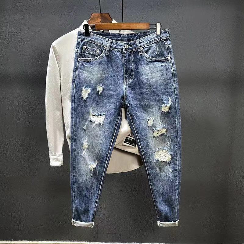 Men'S Shoes For Jeans - Dokuz noktalı kot için delikli erkek