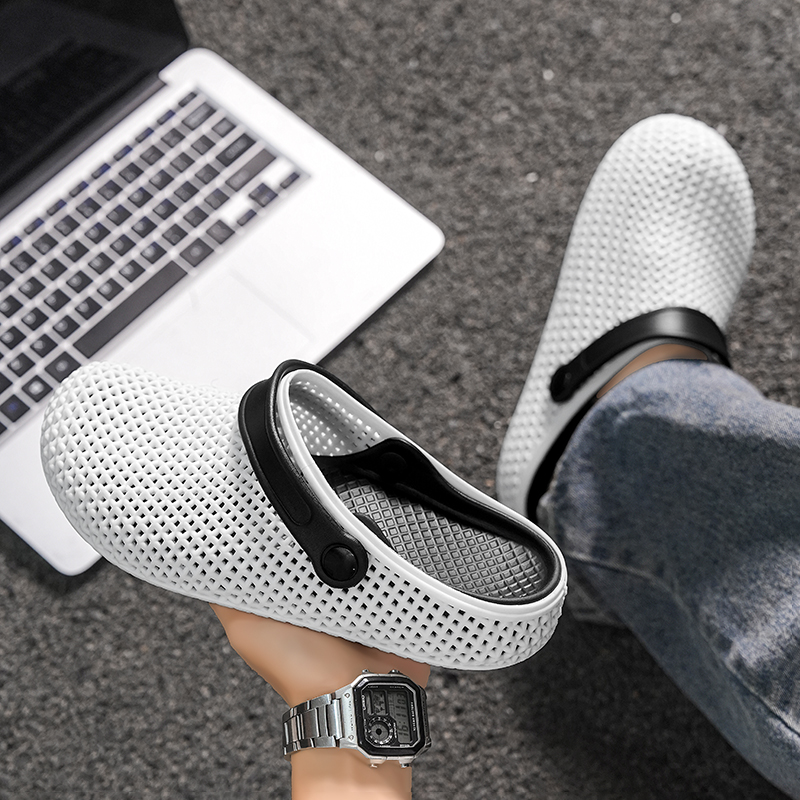 Men'S Shoes Comfortable Walking - 2026 Yeni Çift Kapalı Burun Terlik