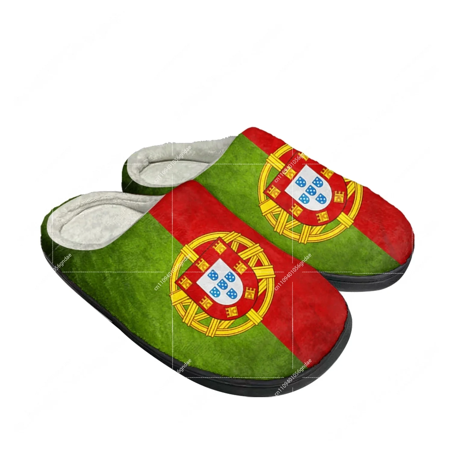 Men'S Shoes Dress Casual - Portekiz Bayrağı Ev Pamuk Özel Terlik