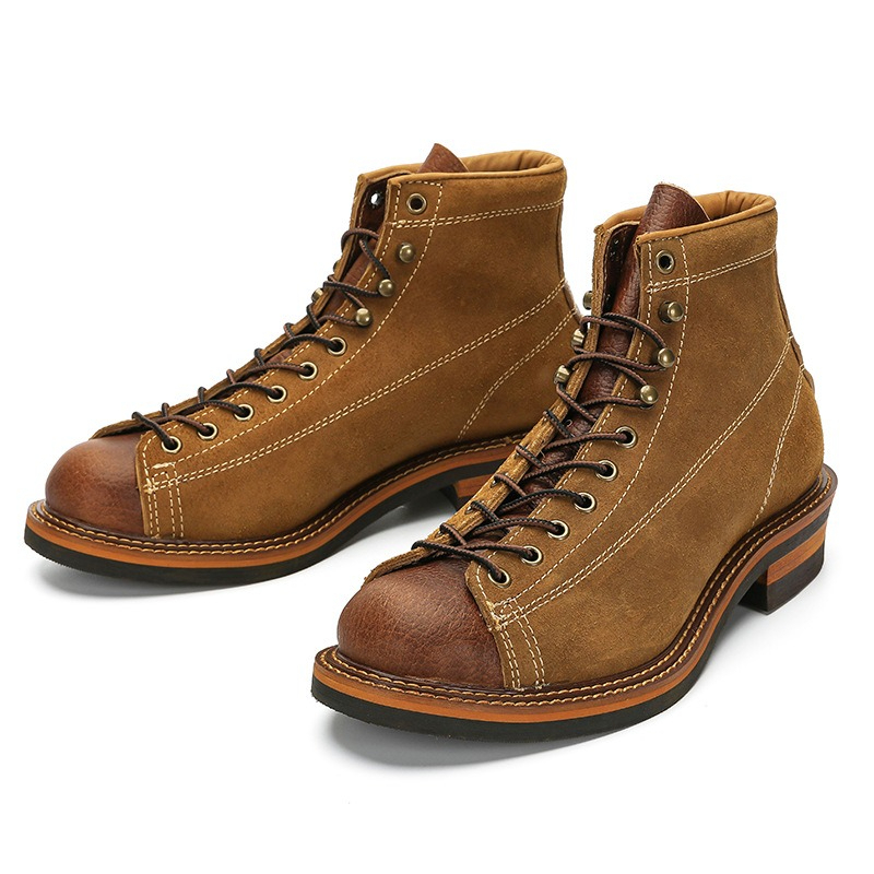Men'S Shoes Brogues - Vintage Erkek Hakiki Deri Goodyear Motosiklet