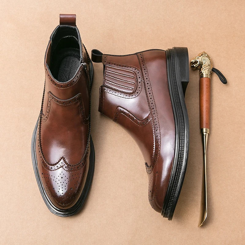 Erkek Yan Fermuarlı Brogue Bil - Men'S Shoes Brogues incelemesi ve fiyatı
