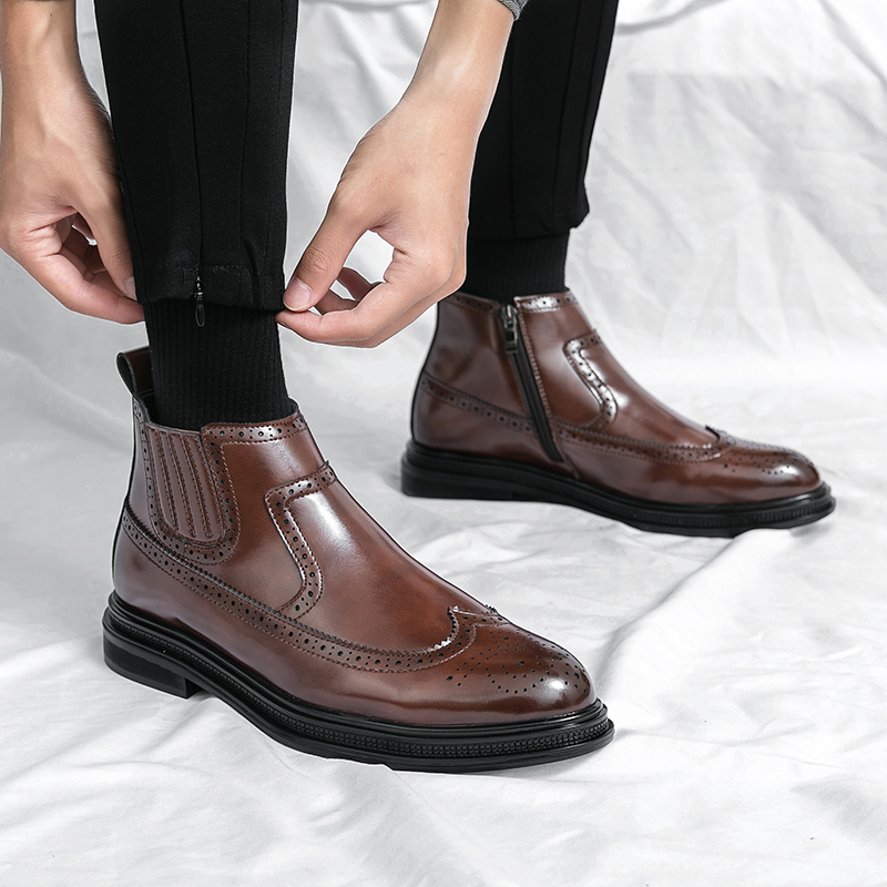 Erkek Yan Fermuarlı Brogue Bil - Men'S Shoes Brogues incelemesi ve fiyatı
