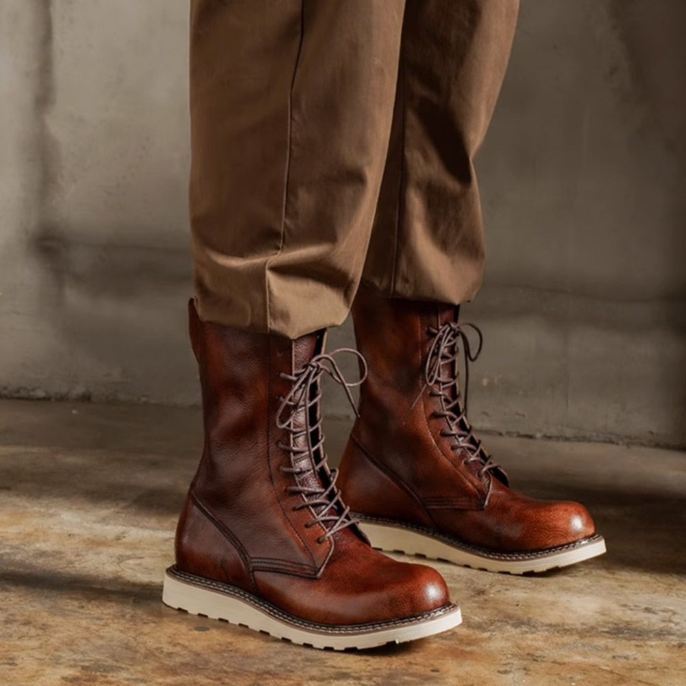 Erkek İnek Hakiki Deri Motosik - Men'S Shoes Brogues incelemesi ve fiyatı