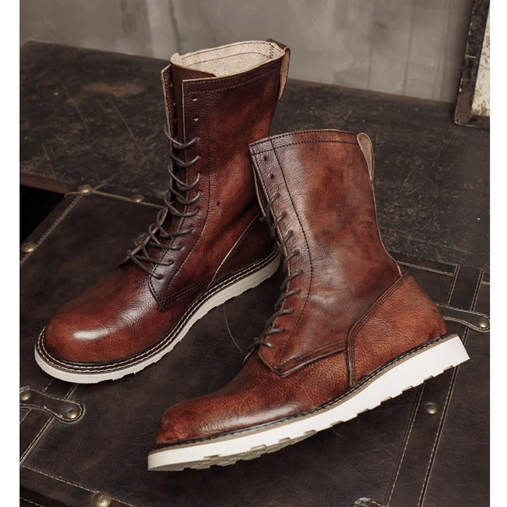 Erkek İnek Hakiki Deri Motosik - Men'S Shoes Brogues incelemesi ve fiyatı