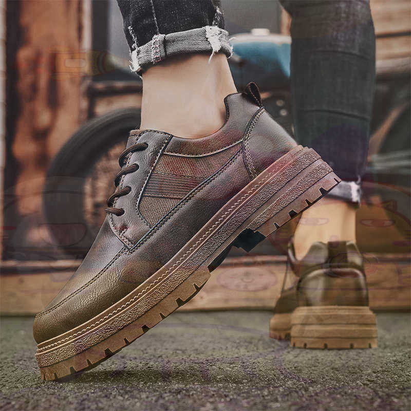 Koyu Doğal Deri Moda Eğitmenle - Men'S Shoes Good For Flat Feet incelemesi ve fiyatı