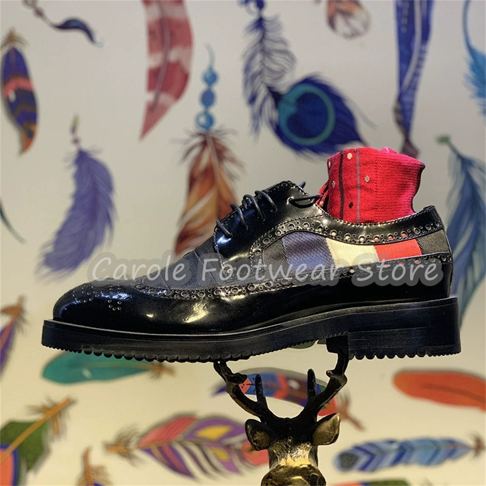 Moda Karışık Renkli Oymalı Bağ - Men'S Shoes Brogues incelemesi ve fiyatı