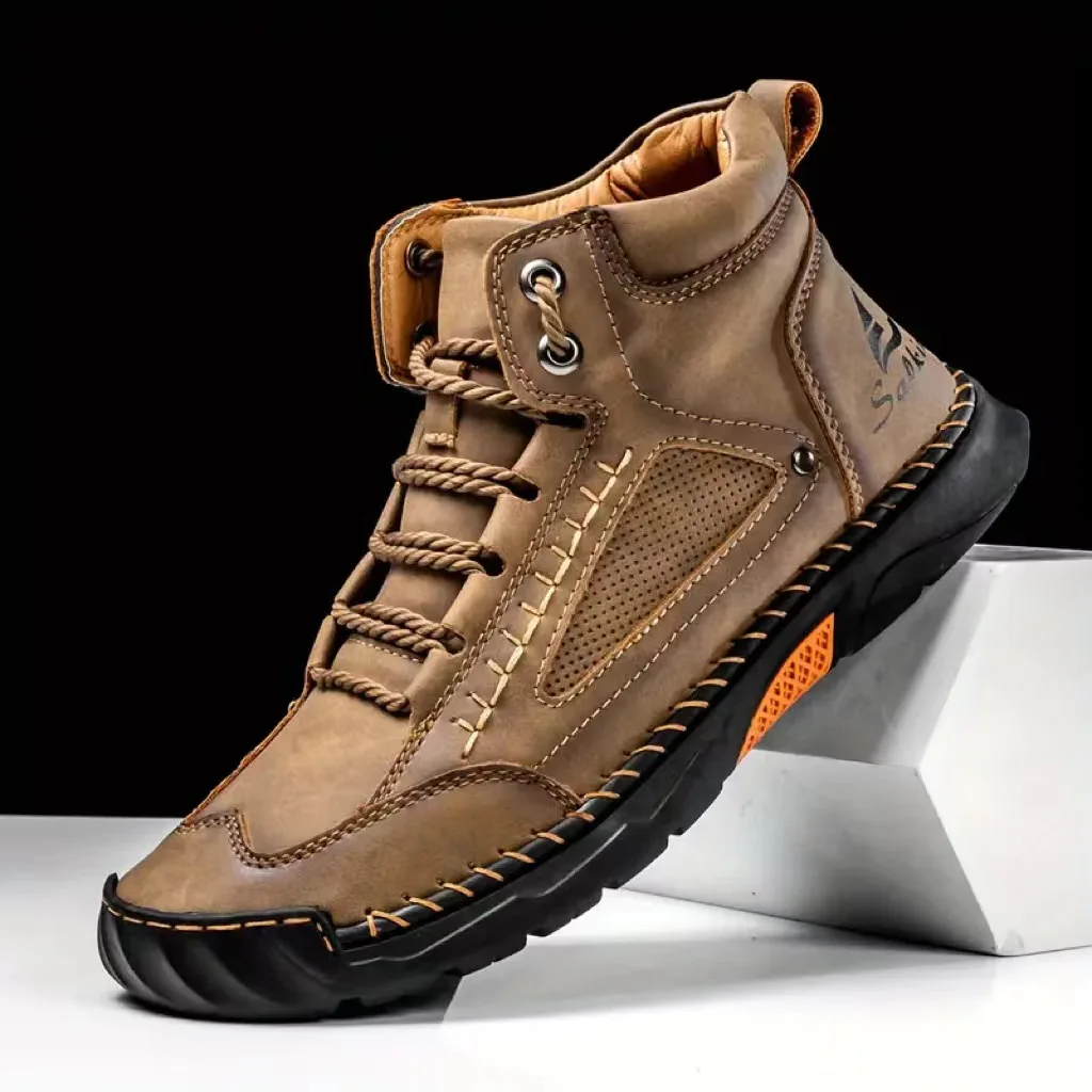 Erkek El Dikişli Botlar Büyük  - Men'S Shoes Dq incelemesi ve fiyatı