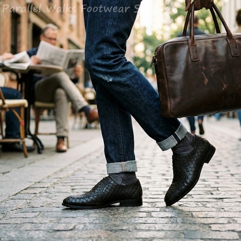Erkekler İçin Balık Pul Desenl - Men'S Shoes Brogues incelemesi ve fiyatı